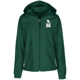 RACK ON RACKING (WHITE ART) LST76 Ladies' Jersey-Lined Hooded Windbreaker